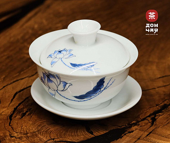 Гайвань Фарфор "Голубой Лотос" 110 мл.