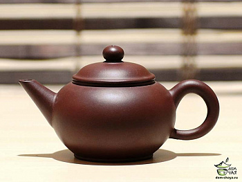 Исинский Чайник (Шуй Пин) из глины "Да Хун Пао",170мл #653