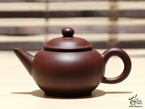 Исинский Чайник (Шуй Пин) из глины "Да Хун Пао",170мл #653