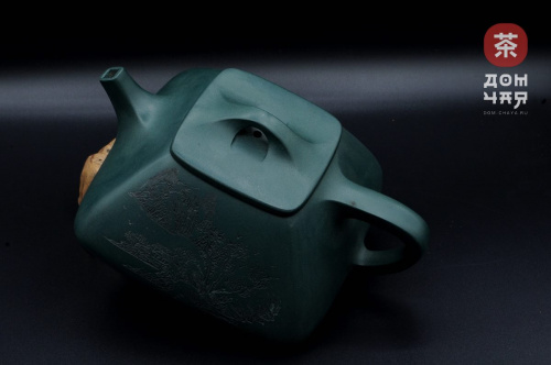 Авторский Исинский чайник, Синяя глина, 400мл #670