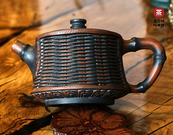 Резной Чайник из Циньчжоу "Корзинка Любао", 280мл