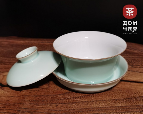 Гайвань, Фарфор Селадон «Рыбки», 130мл.