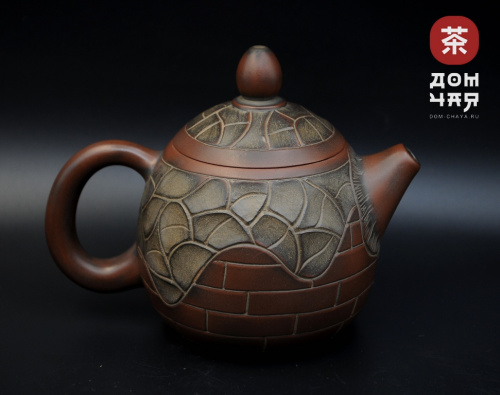 Авторский Чайник из Циньчжоу "Китайская крепость" #78, 140мл.