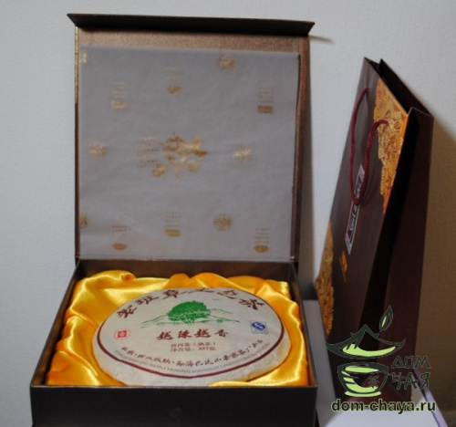 Подарочная коробка, для прессованного чая (коробка, пакет)