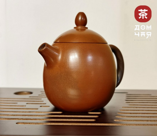 Авторский Чайник из Гуанси "Яйцо дракона, Дровяной обжиг" #118, от 80 до 130мл.
