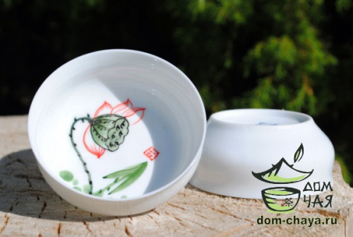 Пиалы из тонкостенного Фарфора ручной росписи f11