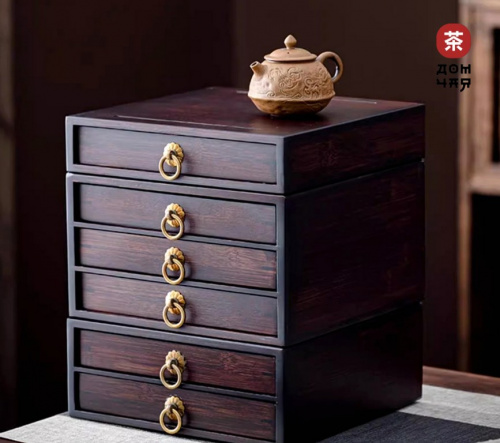 Сундук для хранения прессованного чая (6 Блинов)