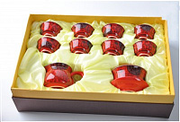 Набор посуды фарфор (гайвань + 7 чашек + чахай)