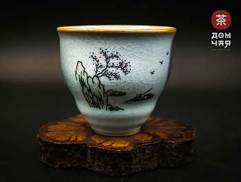 Пиала Цзиндэчжэнь, ручная роспись #30, 80мл