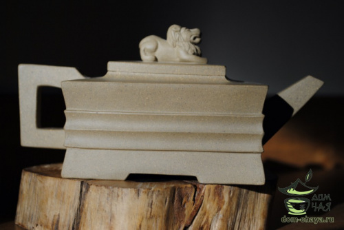 Исинский Чайник, Белая глина "Многогранник" #192, 320мл.