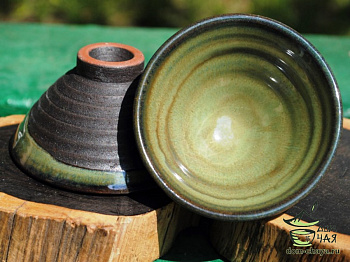 Пиала обливная глазурь (ручной работы) #49