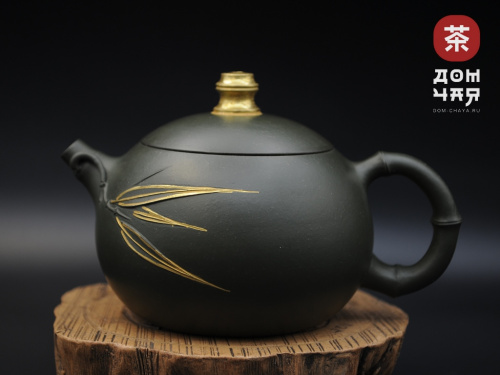 Авторский Исинский чайник, Зеленая глина #683, 220мл.