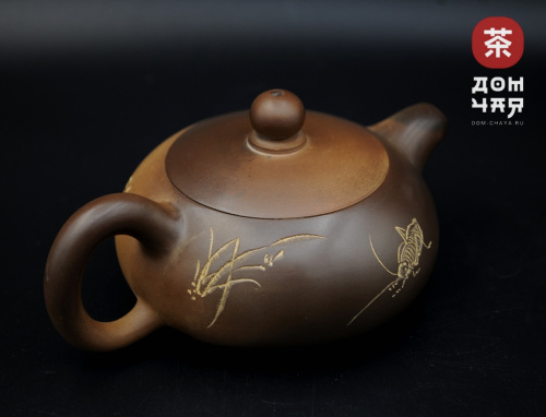 Авторский Чайник из Циньчжоу, дровяной обжиг #83, 125мл.