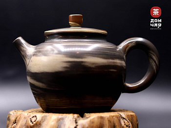 Авторский Чайник из Гуанси, Зебра "Комбинированный стиль" #233, 210мл