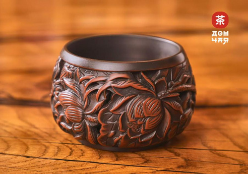 Резная пиала "Лотос" Цзяньшуй, 100мл.