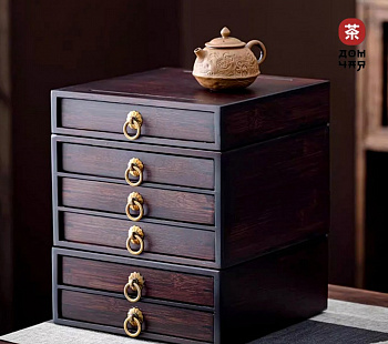 Сундук для хранения прессованного чая (6 Блинов)