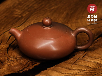 Авторский Чайник из Гуанси "Плоский Сиши" #262, в 3х обьемах на 115, 150, 170мл