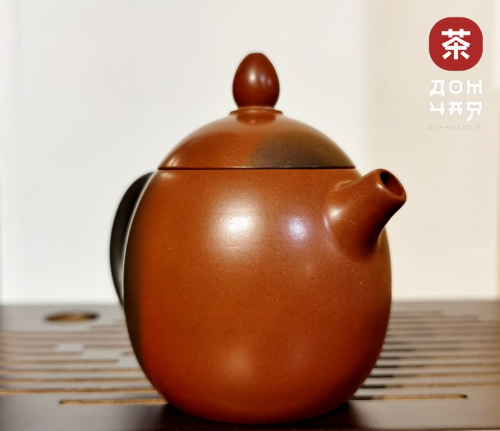 Авторский Чайник из Гуанси "Яйцо дракона, Дровяной обжиг" #118, от 80 до 130мл.