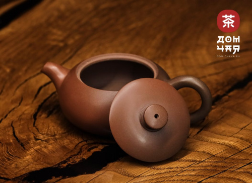 Авторский Чайник из Гуанси "Плоский Сиши" #267, 100мл.