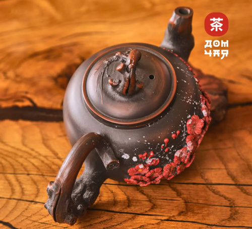 Чайник "Цветы", цзяньшуйская керамика, 270мл