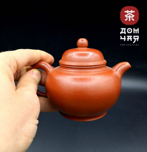 Авторский Исинский чайник, глина "Да Хун Пао" 185мл #680