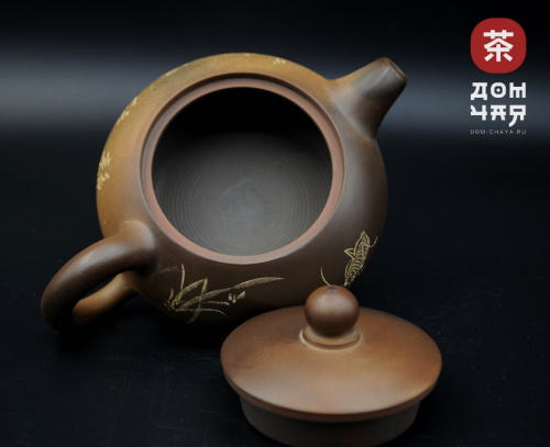 Авторский Чайник из Циньчжоу, дровяной обжиг #83, 125мл.