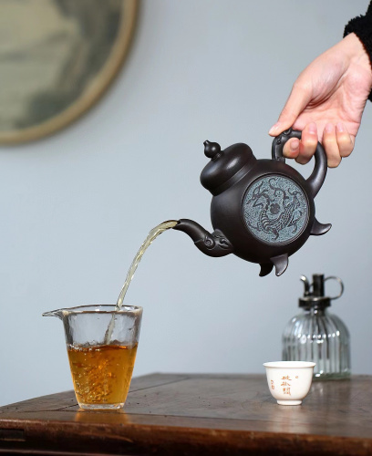 Коллекционный Исинский Чайник «Нефритовый Сосуд» SHQ, 430мл