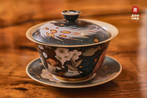 Глининая Гайвань "Внутренний Двор Императора", Цзиньдэджэнь, 170мл