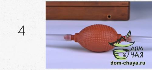 Груша с трубкой для слива Чабани