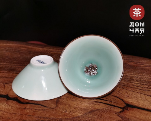 Пиала, Фарфор Селадон «Кленовый Лист» 60 мл