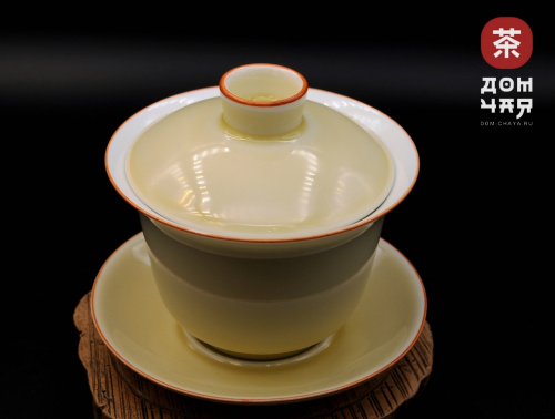 Гайвань фарфор «Желтая», 190мл.