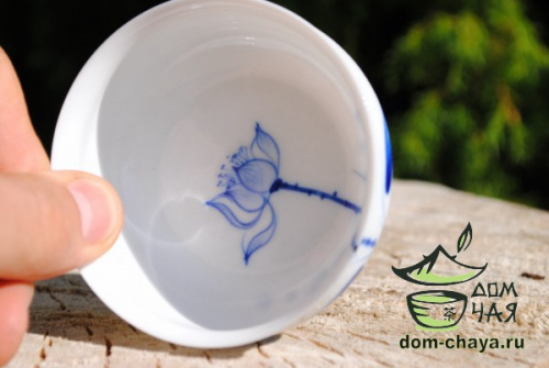 Пиалы из тонкостенного Фарфора ручной росписи f11