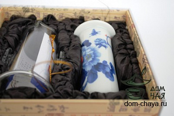 Чайная Колба с ушками + 4 чашки