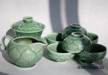 Набор посуды живая керамика «Лотос»