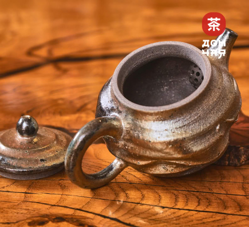 Чайник 190мл "Золотой Метеорит", цзяньшуйская керамика, дровяной обжиг