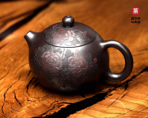 Авторский Исинский Чайник "Си Ши", Дровяной Обжиг «глина Лао Цзи Ни» SHQ #720, 250мл