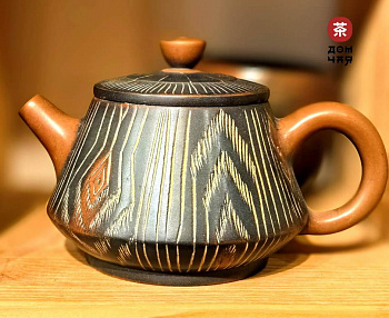 Авторский Чайник Нисин-Тао "Древесный стиль" #284, 125мл.