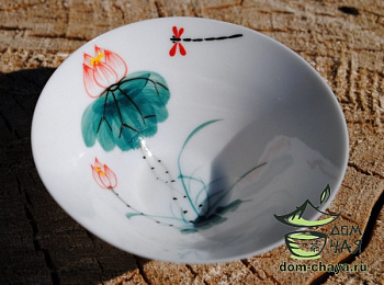 Пиалы из тонкостенного Фарфора ручной росписи f71, 85мл.