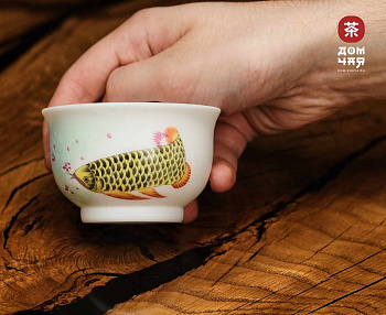 Пиала "Кормилица". Цзиньдэчжэньский фарфор, ручная роспись, 110 мл. №3