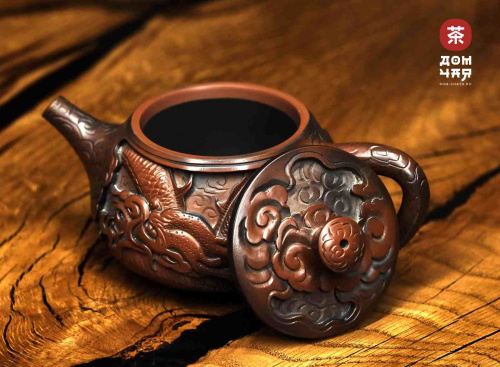 Резной Дракон "Авторский Чайник из Гуанси", 190мл.