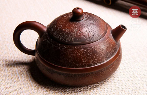 Авторский Чайник из Циньчжоу "Дракон в облаках" #90, 205мл 