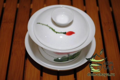 Гайвань Цветы «тонкостенный Фарфор ручной росписи»