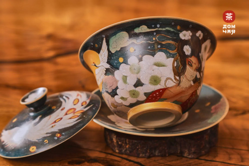 Глининая Гайвань "Внутренний Двор Императора", Цзиньдэджэнь, 170мл