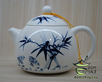 Чайник из тонкостенного Фарфора ручной росписи f38