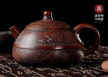 Авторский Чайник из Циньчжоу "Дракон в облаках" #90, 205мл 