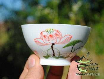 Пиалы из тонкостенного Фарфора ручной росписи f79