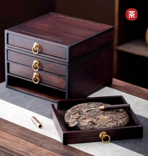 Сундук для хранения прессованного чая (3х Блинов)