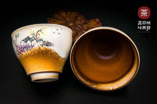 Пиала Цзиндэчжэнь, ручная роспись #32, 100мл