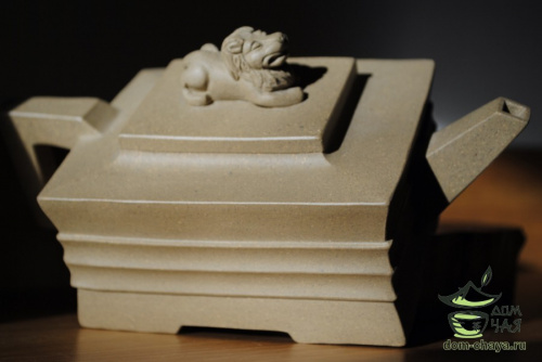 Исинский Чайник, Белая глина "Многогранник" #192, 320мл.